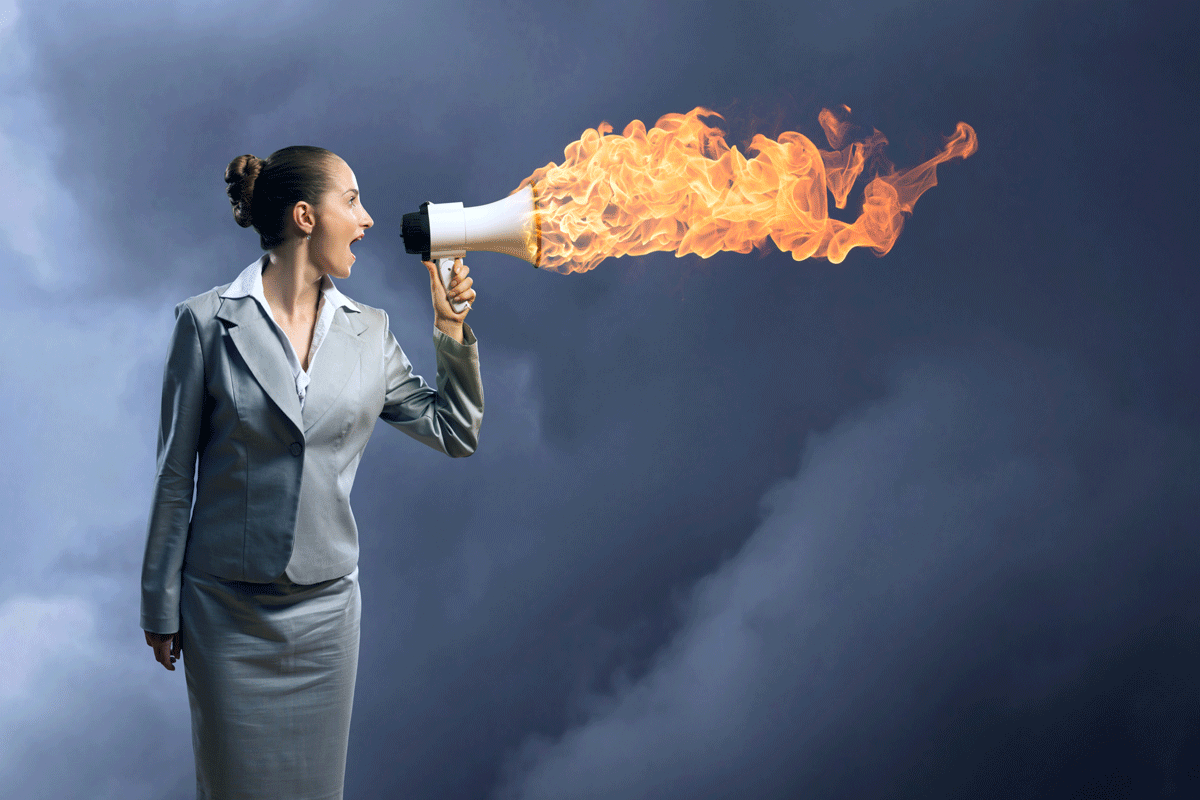 Businesswoman Speaker Fire | Axiom Communications