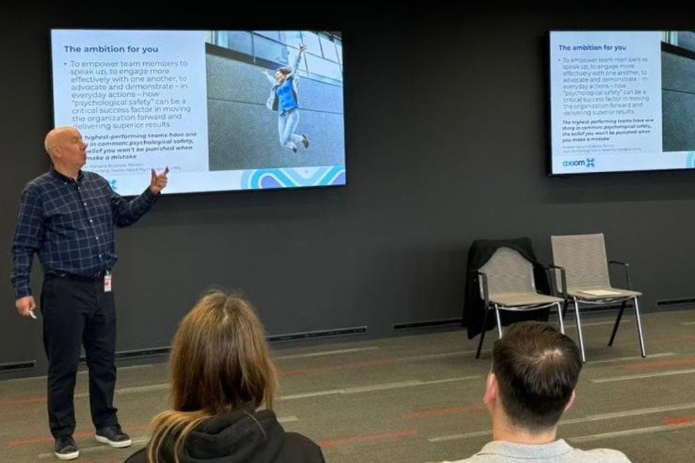 Chris Carey running employee engagement workshop Chris Carey running employee engagement workshop